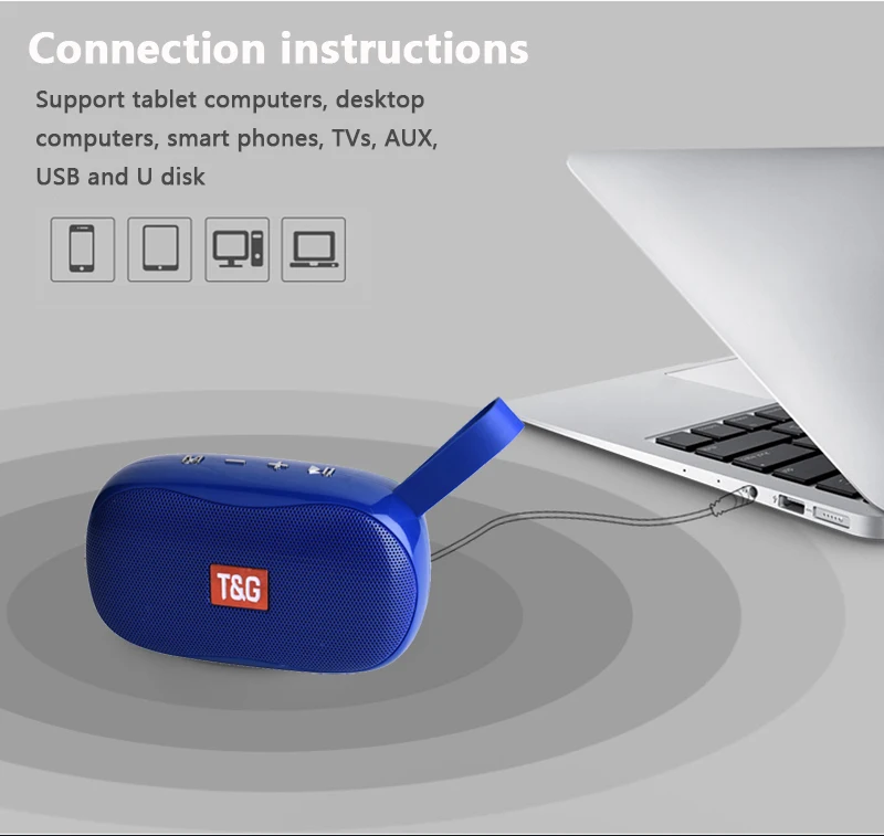 Small Portable Speaker USB Mini Wireless Bluetooth Speaker FM Radio Waterproof Loudspeaker Support Microphone Hands-free TG173 Small Portable Speaker USB Mini Wireless Bluetooth Speaker FM Radio Waterproof Loudspeaker Support Microphone Hands-free TG173