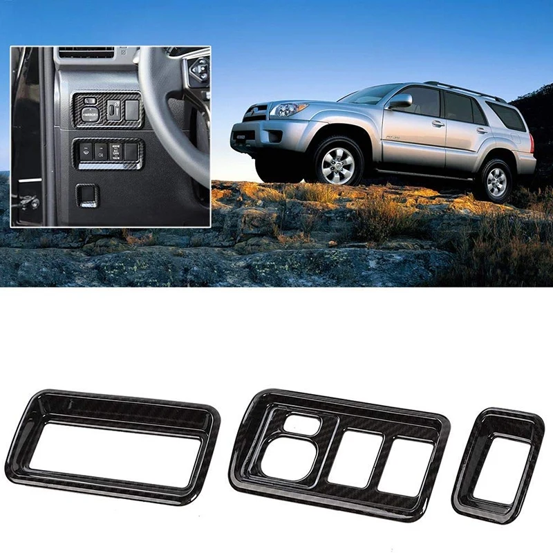 Зеркало заднего вида Кнопка регулировки украшения Накладка для Toyota 4runner внедорожник 2010