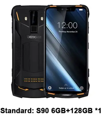 DOOGEE S90 IP68/IP69K мобильный телефон NFC 6 ГБ+ 128 Гб 5050 мАч Android 8.116MP+ 8MP SAMSUNG AI две камеры 6,18 дюймов Восьмиядерный телефон - Цвет: Standard