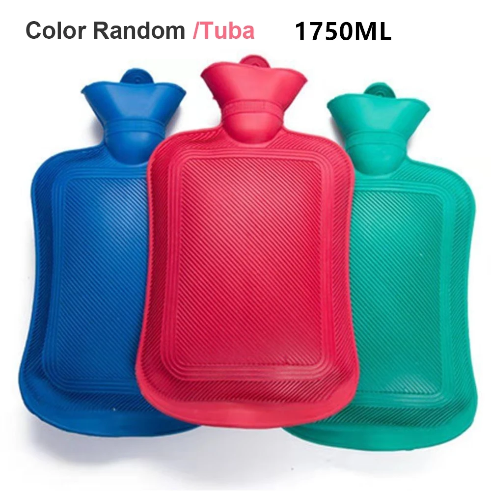 1pc bottle random 500-2000 мл Толстая грелка с крышкой, портативная резиновая зимняя грелка для рук, сумка для воды для девочек, карман для рук, сумка для горячей воды - Цвет: 1pc bottle random
