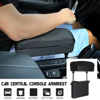 

Universal Car Armrest Box Elbow Support Adjustable Center Console Styling Auto Seat Organizer PU Storage Case