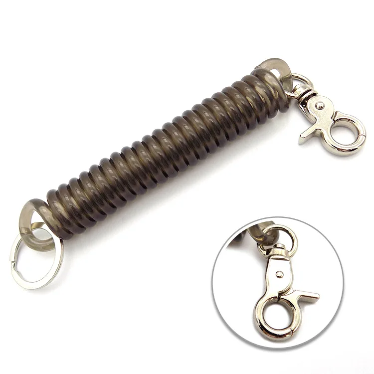 Manufacturers Profession Production Plastic Coated Spring Steel Wire Lanyard Diving Camera Connecting Rope for Fishing Rod Remin