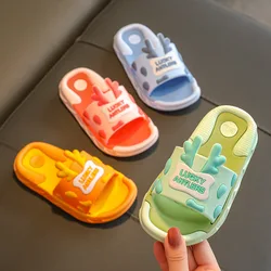 2021 New Boys and Girls Slippers Non-Slip Indoor Home Cute Bathroom Soft Bottom Home Slippers Beach Love Children's Shoes Home