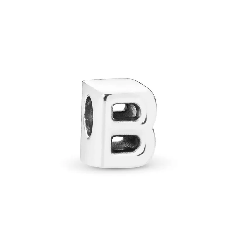 Новые Подвески в виде алфавита бусины надписи подходят для браслетов pandora 3 мм