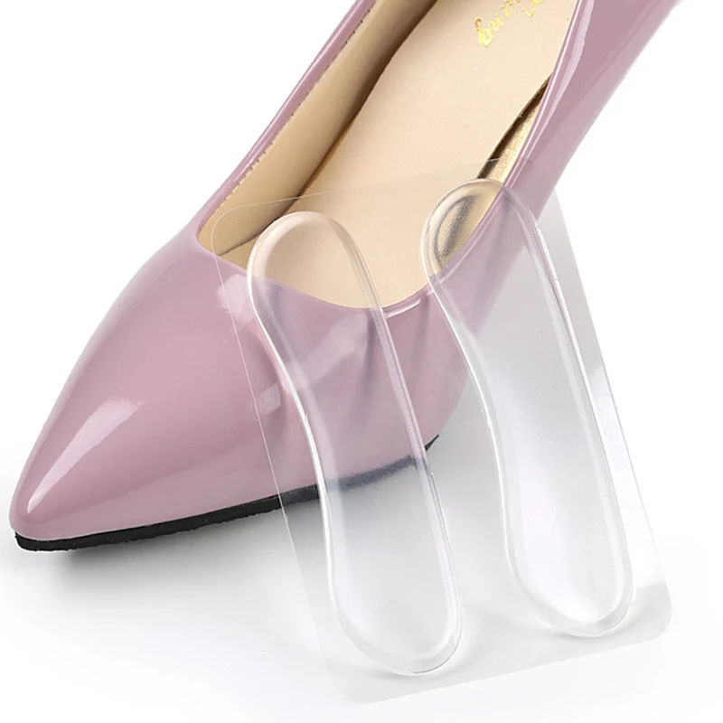 

USHINE Transparent Heel Protective Inserts Silicone Gel Heel Sticker Silicone Insole For Shoe Post Back Heel Insert