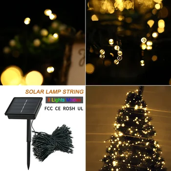 

Solar String Lights for Christmas Tree 72ft 200 LEDs 8 Modes Multicolor Home Garden Christmas Decoration DIY Party Decoration