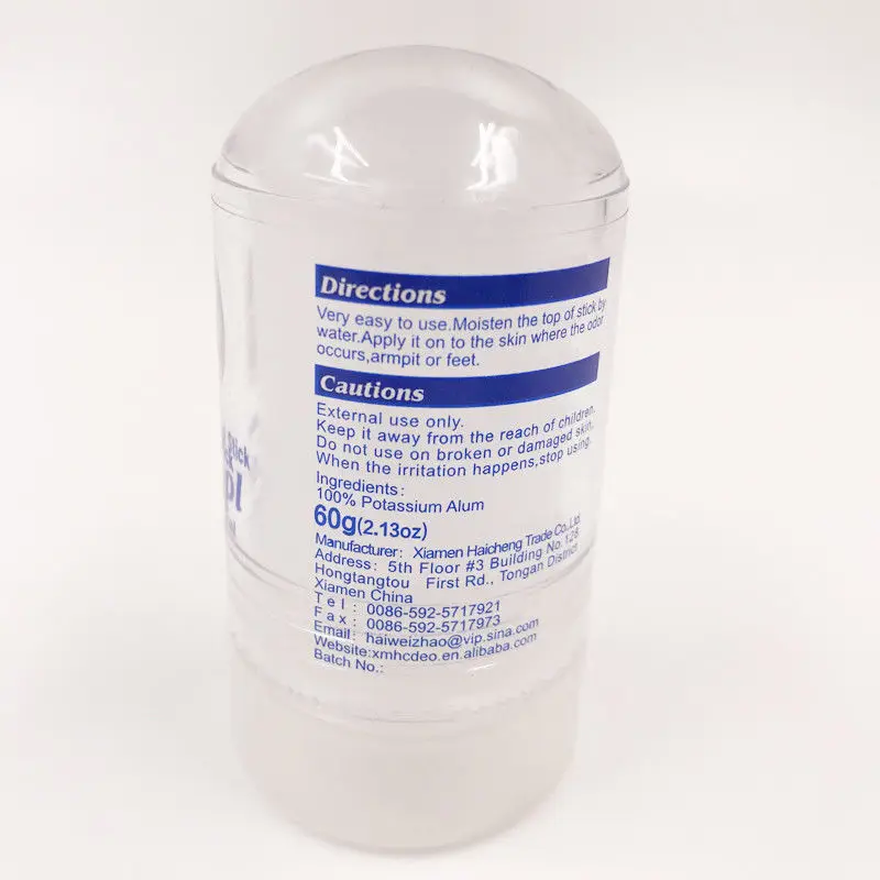 Дезодорант для тела палочка квасцов для удаления подмышек вонючий блок антиперспирант для продажи