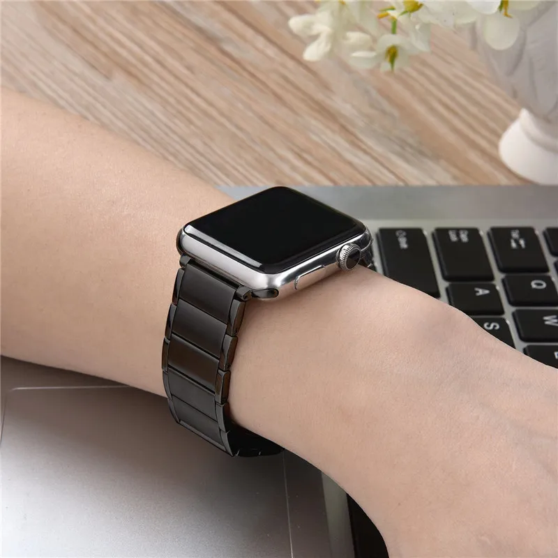 Ремешок для Apple watch band 5 4 44 мм 40 мм нержавеющая сталь correa iwatch 3 2 1 42 мм 38 мм браслет аксессуары для часов магнитная пряжка