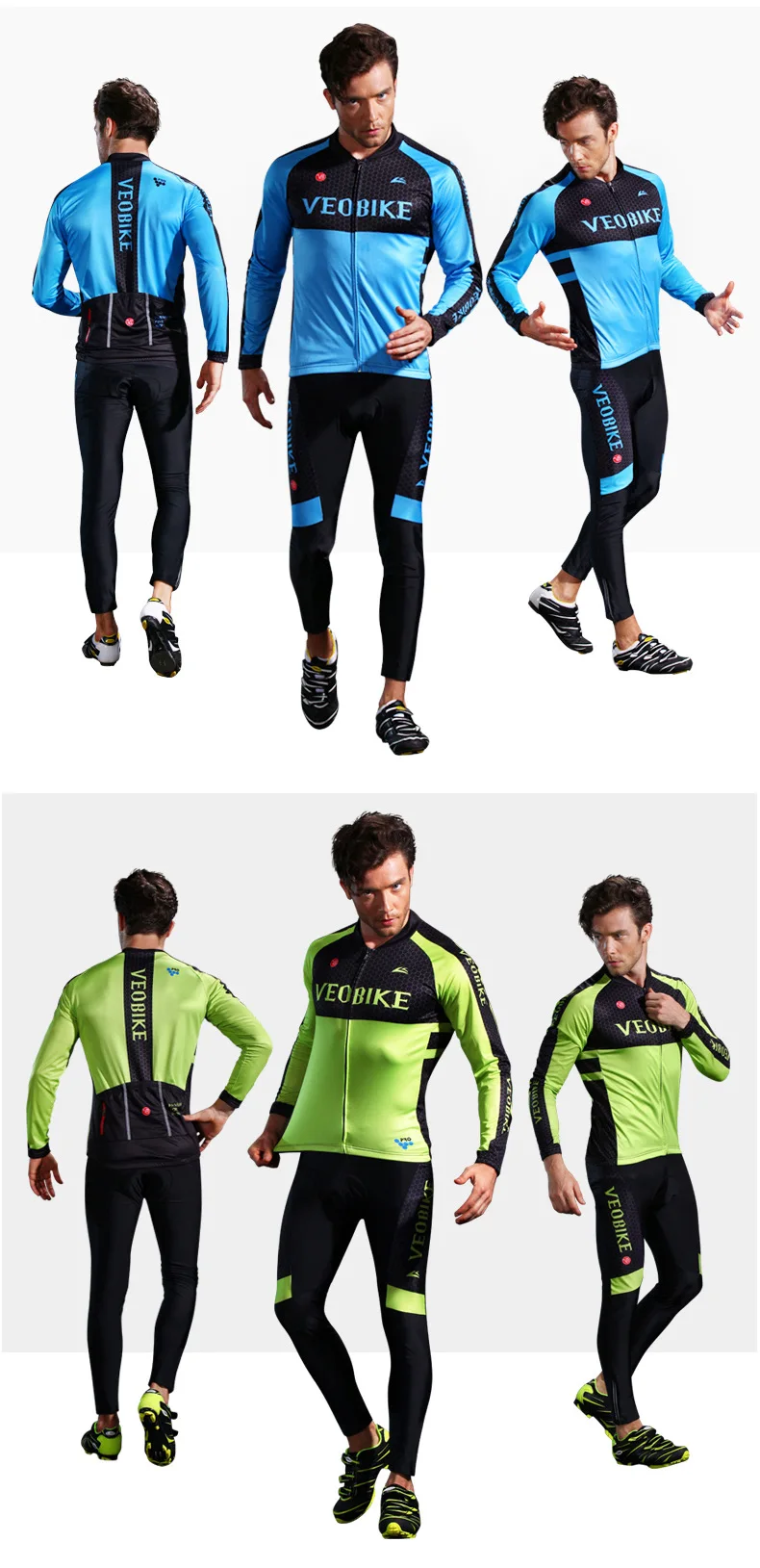 Summer Men Cycling Jersey Ciclismo Set Pro Team Long Sleeve Bike Clothing MTB Sportswear Quick Dry Bicycle Clothes