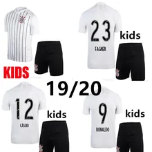 Corinthian Ronaldo Inspired Домашний Детский комплект, футбольные майки JONATHAS JADSON 19 20 CASSIO Camisas, Детский комплект, футбольная рубашка