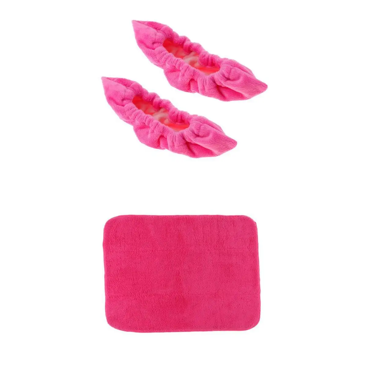  Ice Hockey Figure Skate Terry Blade Covers Soakers Guards Cleaner Pink 