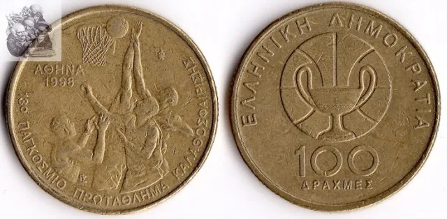 Греция Drachma памятные монеты старое издание Европейская оригинальная монета