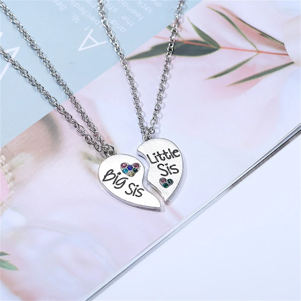 Big Sister Necklace and Little Sister Necklace, Pregnancy Announcement –  Sugartree and Company