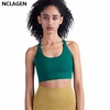 Women Sports Bra High Support Push-up Fitness Underwear Training Solid Elastic Yoga Bra Running Workout Gym Crop Top  NCLAGEN ► Photo 1/6