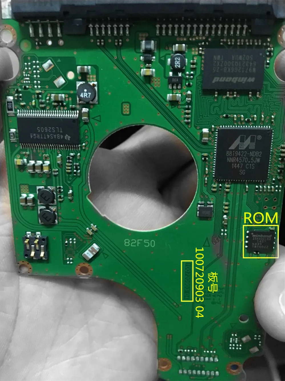 

hard disk drive PCB board Samsung 2.5 100720903 04 M8_REV.07