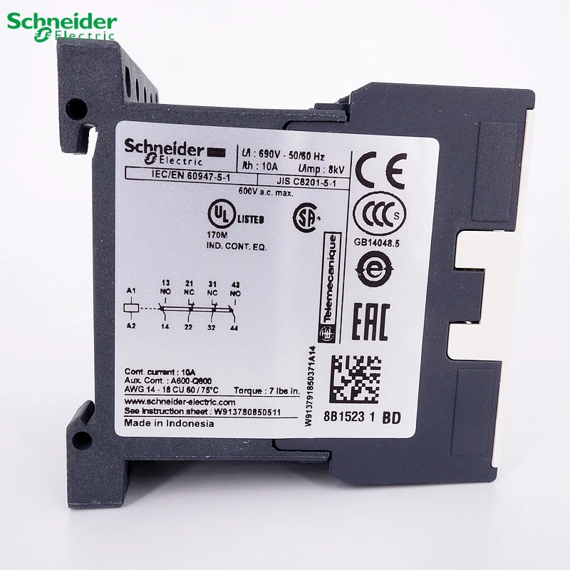 Schneider TeSys K Control relays CA3KN22 CA3KN22BD CA3KN22ED CA3KN22FD CA3KN22MD