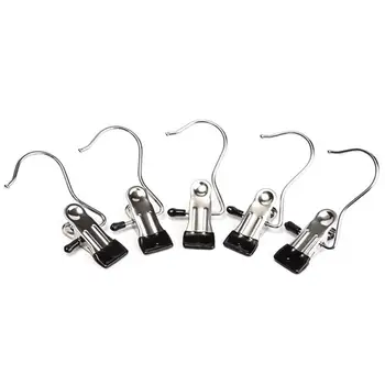 

5pcs Portable Laundry Metal Hook Clothes Pin Boot Shoes Stainless Steel JK0911 Hook Storage Hanger Clip Hanger Clips Hold Z7J3