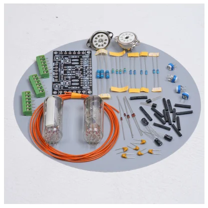 Двухканальный низковольтный 6E2 ламповый индикатор драйвер наборы плата уровень индикаторный усилитель DIY Аудио флуоресцентный DC12V