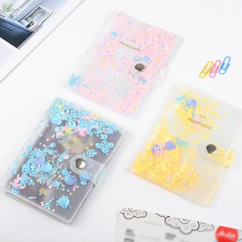 

New Sequin Passport Covers Travel Accessories ID Bank Credit Card Bag Passport Business Holder Paillette Women PVC Wallet Case