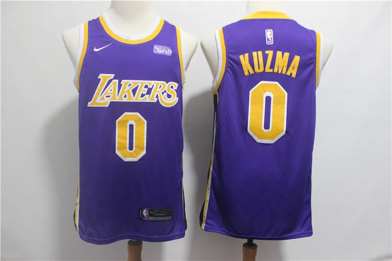 for men A+++ качество мужской взрослый#0 Кайл кузма 2 Lonzo мяч 14 Брэндон Ingram 24 Kobe Bryant Jersey Лос-Анжелес - Цвет: for men