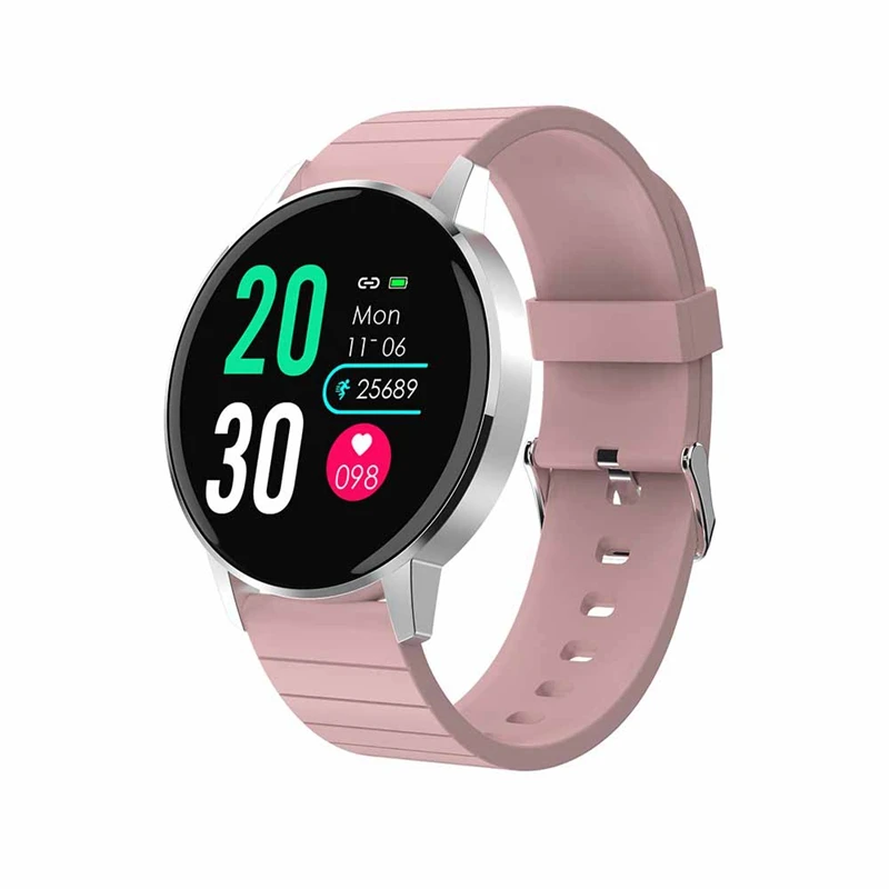 Розовый Мужские Смарт-часы T4 pro, водонепроницаемые, упрочненное стекло, смарт-браслет, модный фитнес-трекер, кислород крови, PK V12, браслет - Цвет: Розовый