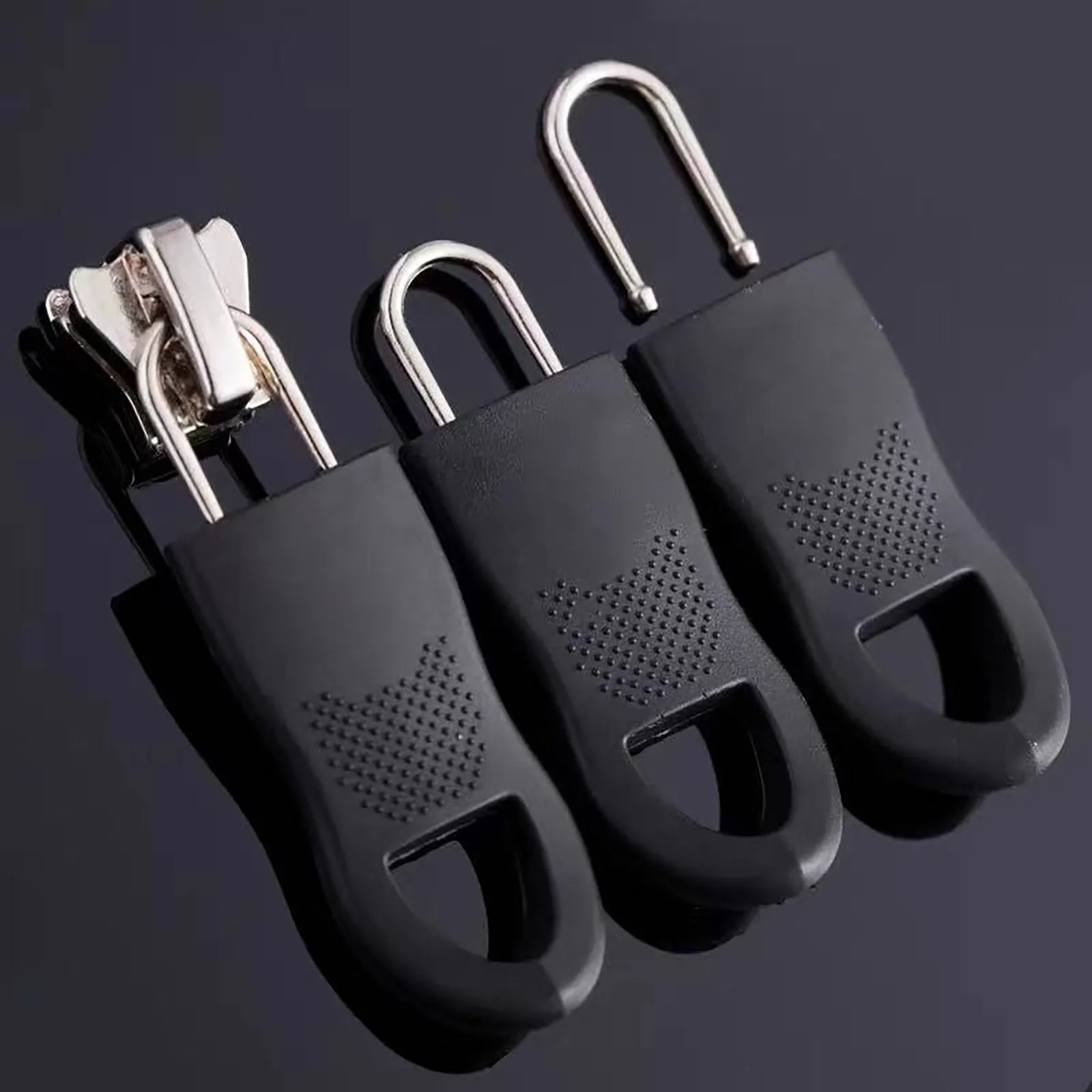 1/2pcs Detachable Zipper Puller Suit Clothing Jacket Coat Zipper Puller Universal Removable Pull Tab Head Accessories #5G
