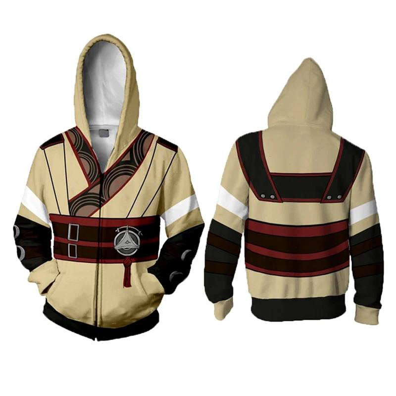 

DM COS Flame of the Coat of Arms 3D Printing Sweatshirt Anime Cosplay3D Digital Printing Zipper Hoodie Holiday Party Costumes