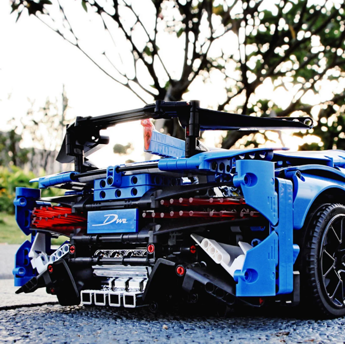 20086 Technic Car Series 42083 синяя скоростная Гоночная машина, сборная модель автомобиля, детские рождественские игрушки, подарки, строительные блоки, кирпичи