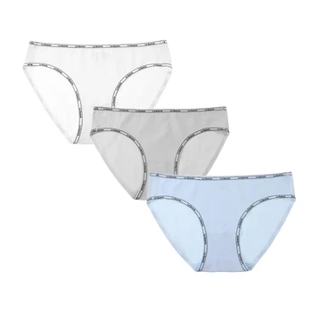 

Women's Cotton Briefs Solid Seamless Underwear Panties 3Pcs/Lot Knickers for Girls Low Rise Female Underpants Bielizna Damska