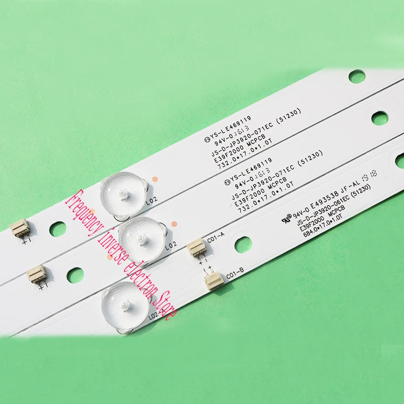 Светодиодный подсветка полосы лампы для JS-D-JP3920-061EC JS-D-JP3920-071EC E39F2000 MCPCB акаи AKTV401 AKTV403 AKTV4021 D39-F2000 LC390TA