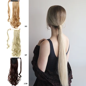 

DIANQI high resilience Straight straight wave hair with bangs clip in hair ponytail hairpiece synthetic wig extension red