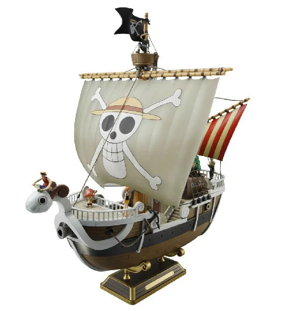 

One Piece Gold plums li hao Pirate Ship Merry No. Garage Kit pin zhuang ban Decoration Model Wholesale