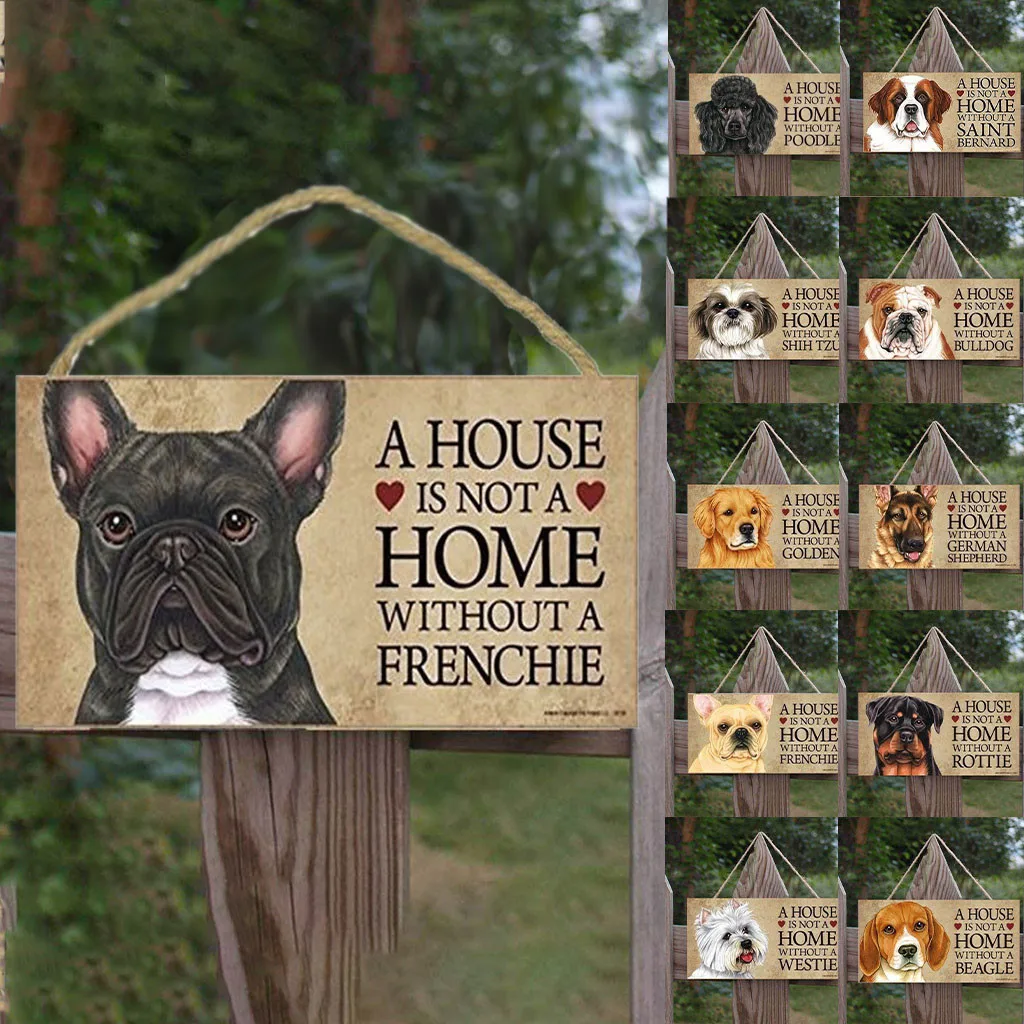 

Wooden Pet Dog Print Signs Wooden Crafts Hanging Ornament Home Door Window Wall Tree Decoration Hanging Pendant #W3