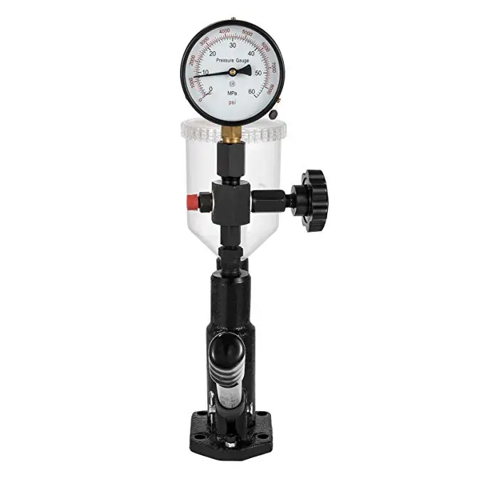 

400Bar 6000PSI Diesel Fuel Injector Tester Heavy Duty Diesel Injector Nozzle Tester with Dual Scale Gauge