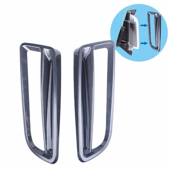 

2Pcs Car Daytime Running Light Frame LED Clear Fog Lights Frame Decoration for Chevrolet Camaro 2016-2018-No.2