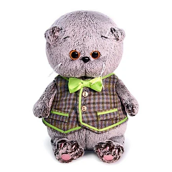 

Soft toy "Basik BABY", in a checked vest, 20 cm
