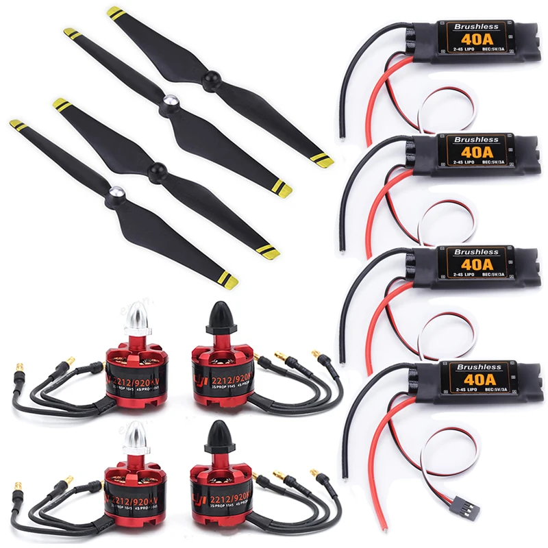 XXD 40A 2 4S ESC с разъемом 3 5 мм 2212 920KV CW CCW бесщеточный двигатель 9450 пропеллер для F450 F550