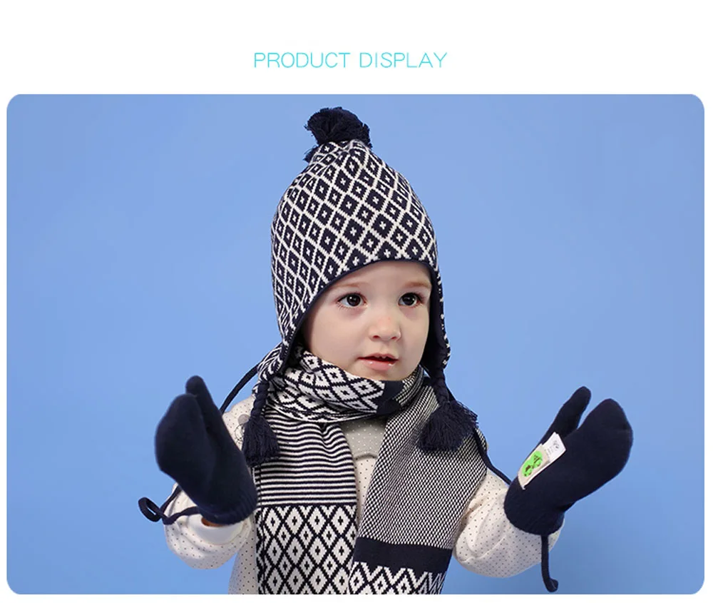 baby boy winter hat and gloves
