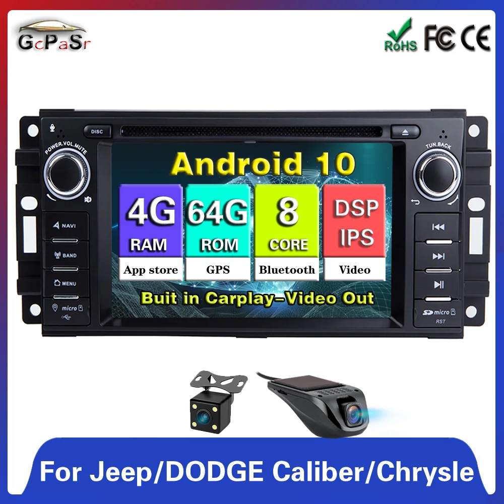 Android 10 Dsp Car Dvd Player For Jeep Cherokee Compass Commander