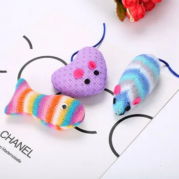 

Pet Soft Toys Creative Fish Shape Cat Toy Gifts Colorful Cute Bite Resistant Chew toys Plush Doll Fish Playing Toy For Pet