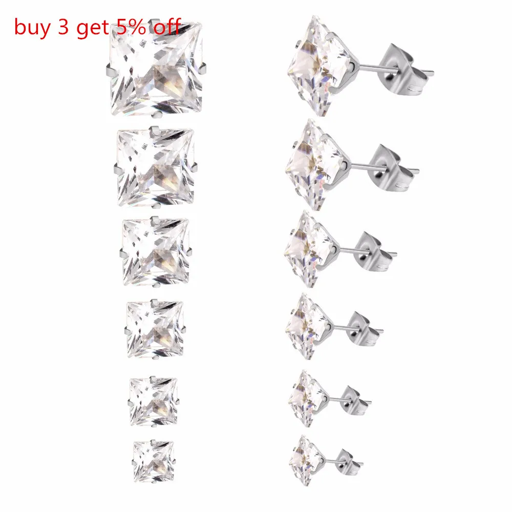 10 пар/партия серьги гвоздики из нержавеющей стали|steel earrings|steel pileearrings peacock |