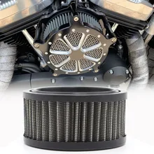 Motosiklet hava filtresi soğuk HAVA GİRİŞİ yüksek akış hava temizleyici aksesuarları için Harley Sportster XL 883 XL 1200 48 2004 2018