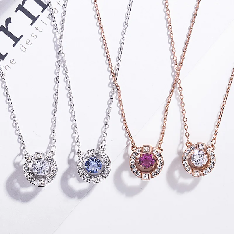 

Hot Models Necklace Three-Color Simple Smart Beating Heart Necklace Women's Seiko High Version Accessories
