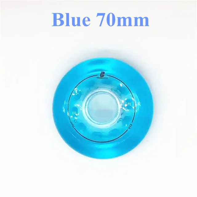 blue 70mm 83A детские роликовые коньки колеса 64 мм 68 мм 70 мм для катания на коньках детские роликовые коньки обувь rodas шины 64 68 70 4 шт./лот - Цвет: blue 70mm