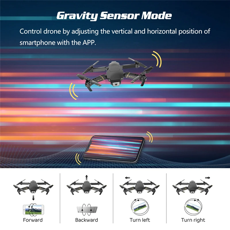 Новинка 2020 Дрон 4K GD89 с камерой HD игрушки для удержания высоты FPV Радиоуправляемый
