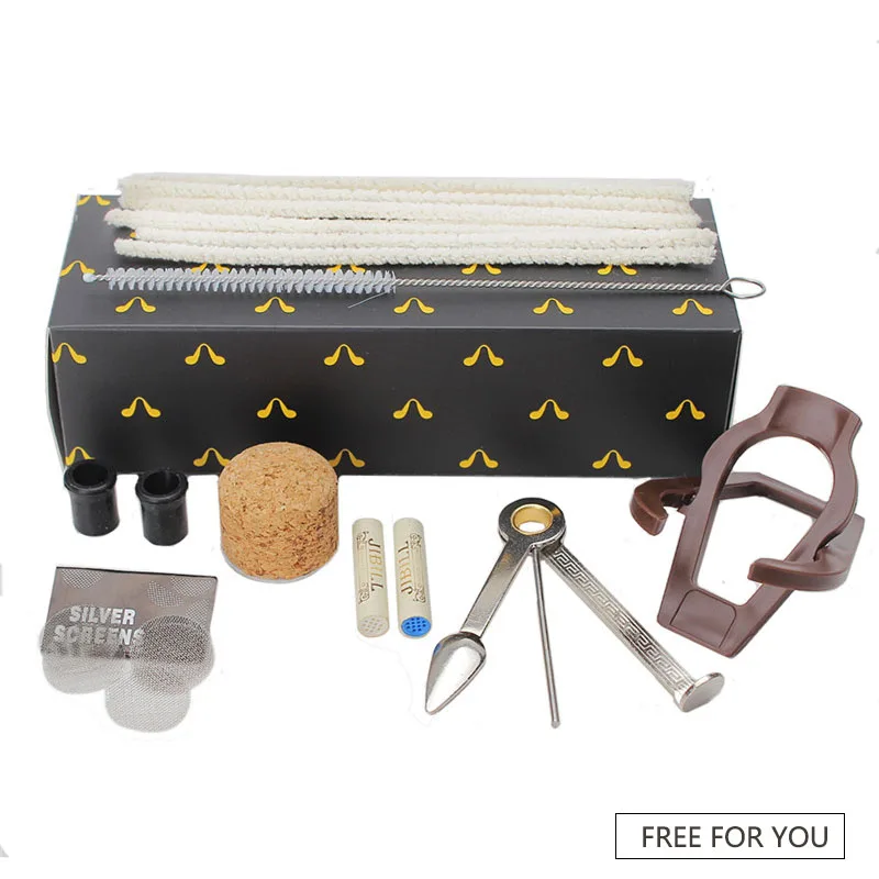 14 Types Handmade Rosewood Tobacco Pipe with 10 Smoking Tools Accessories Kit