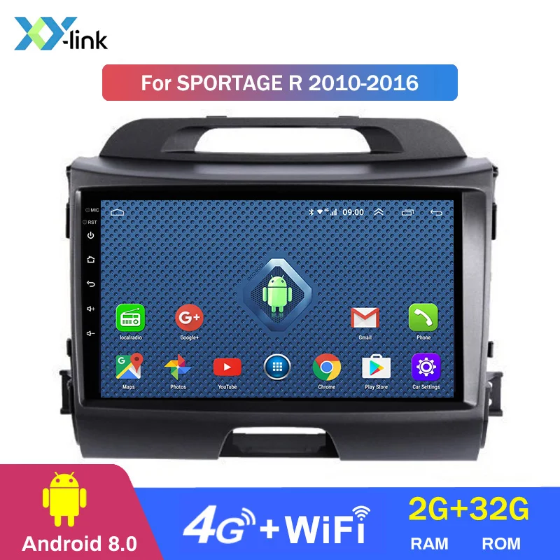 4 CORES 2G RAM Автомагнитола мультимедиа no 2 din android 8,1 Sportage 3 4 2010- видео плеер навигация gps для KIA Sportage 1 2 sedan - Цвет: 4 CORES 2G RAM