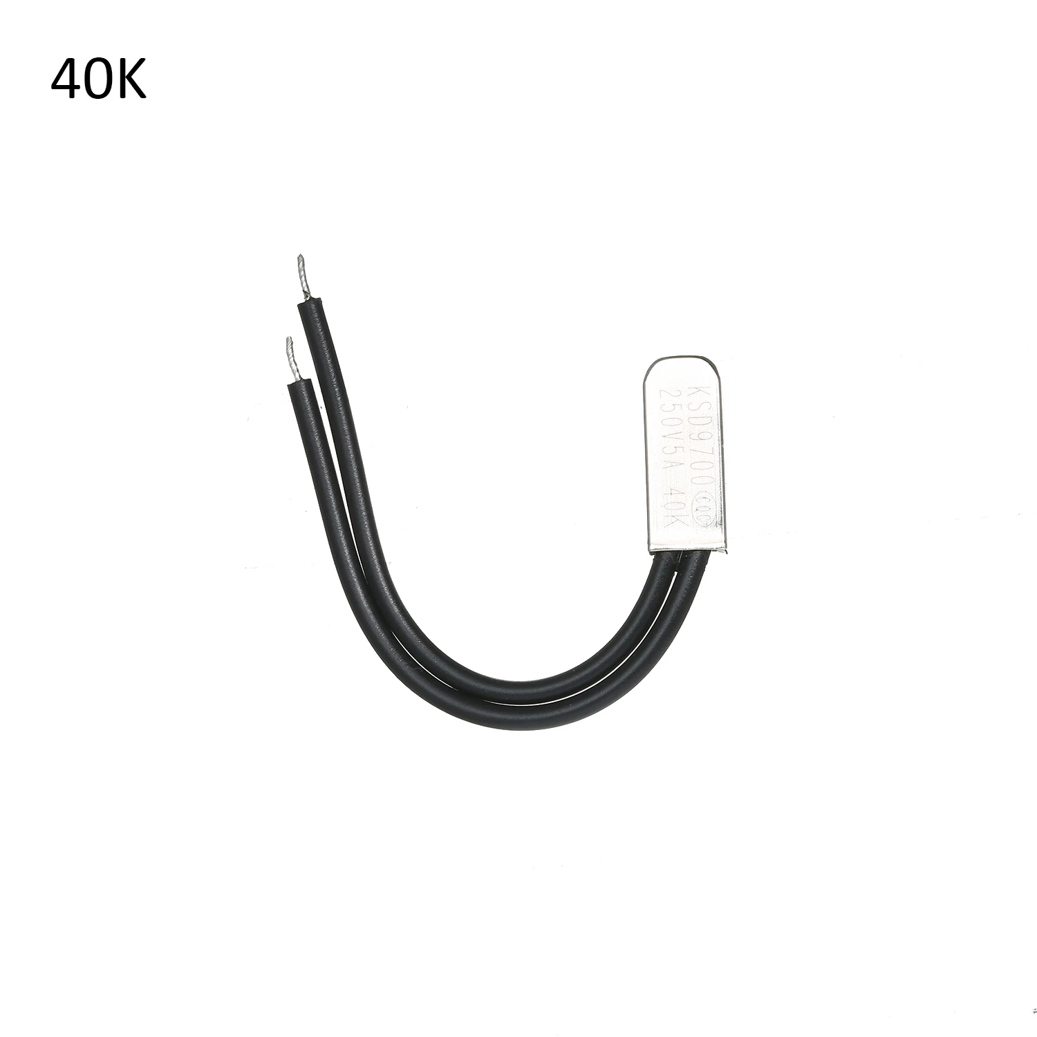 40 Degree KSD9700 250V 5A пластиковые предохранители биметаллический диск переключатель температуры нормально открытый Термостат тепловой протектор 40~ 105 ℃ - Цвет: 40 Degree