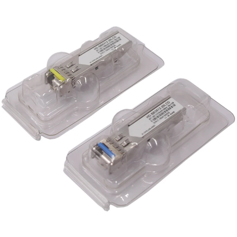 1 пара 25G BiDi SFP трансивер 20 40 60 км Tx1310nm/Rx 1550nm Tx1550nm/Rx1310nm DFP PIN одномодовый LC коннектор