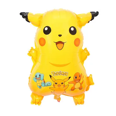 Pokemon Birthday Party Tool Props Straw Banner Baby Shower Party Supplies Wedding Balloon Decoration Pikachu Topper Boy Surprise 1PCS
